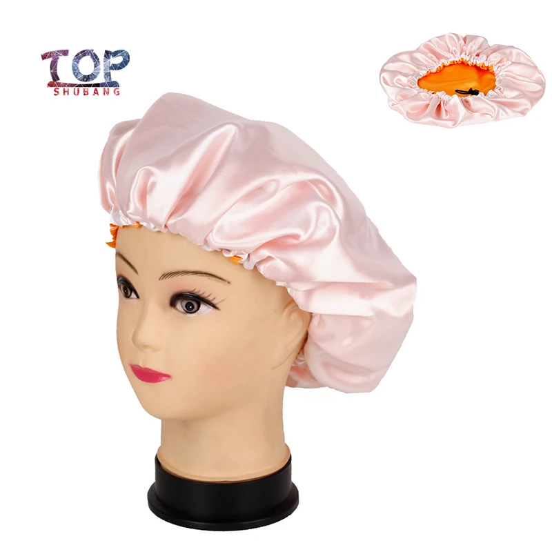 Customize Adjustable Reversible Bonnet Virgin Hair Silk Satin Double Layer Extensions/Hair Wigs Sleep | Дом и сад