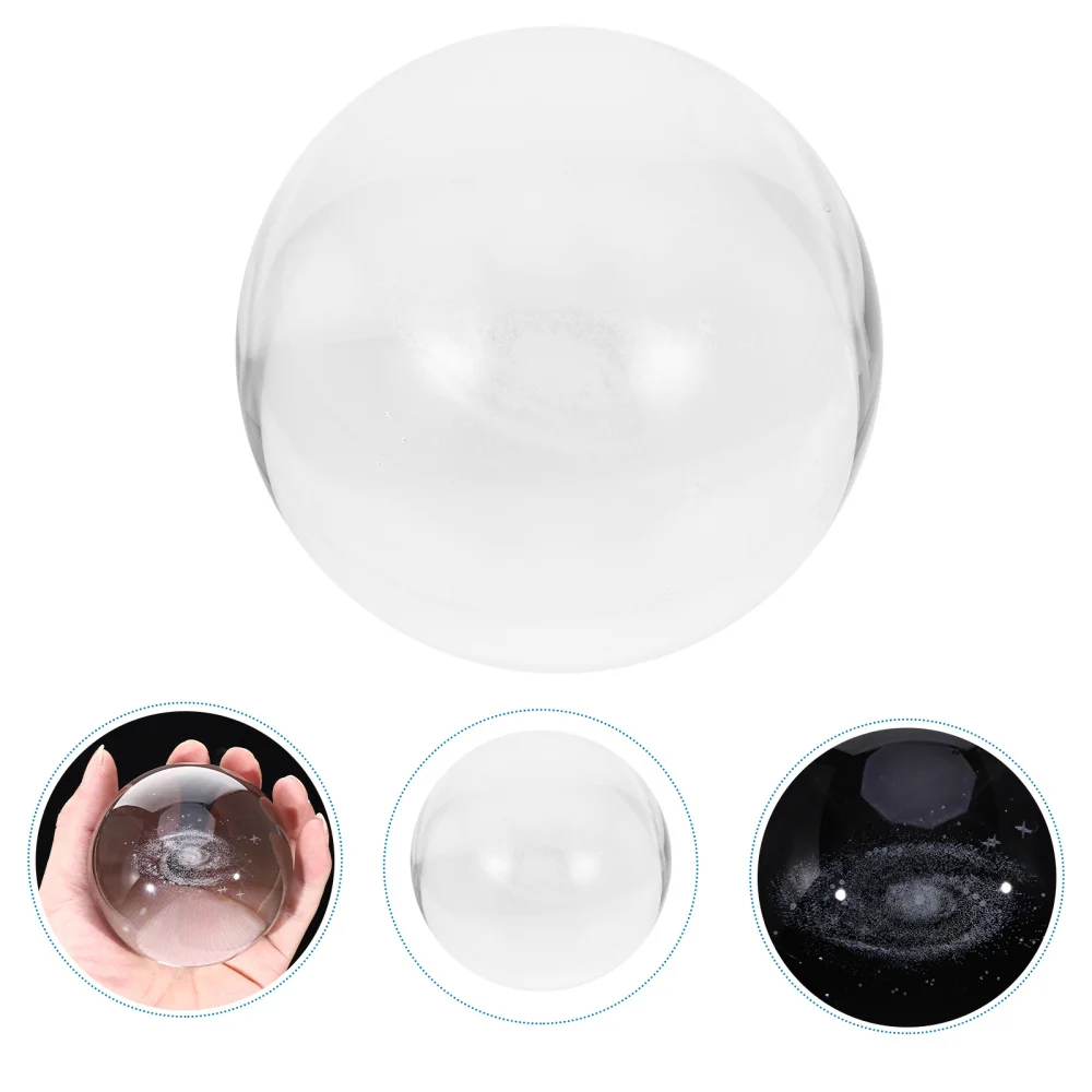 

1pc Crystal Ornament Engraved Galaxy Crystal Craft Home Decoration