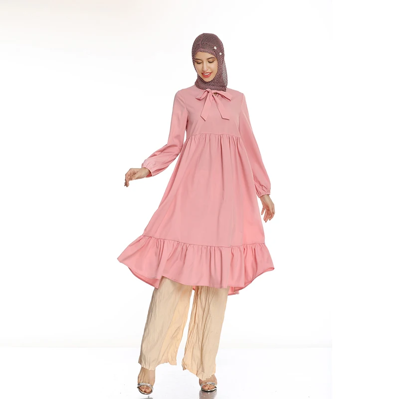 

Two Piece Maxi Long Dress For Women Fall 2021 New Summer O+Neck Full Sleeve Robe Femme Muslim Dubai Turkey Oman Arabic Clothes