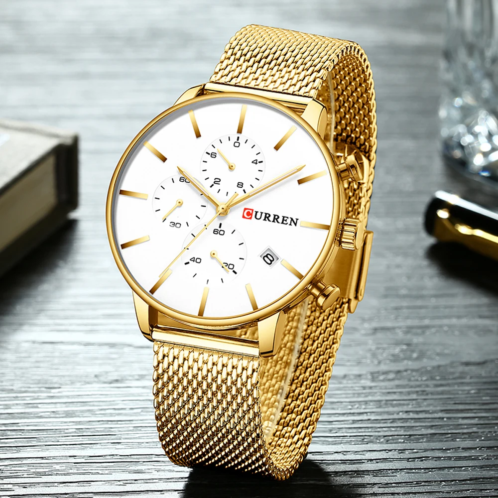 CURREN Часы мужские 2019 Роскошные Брендовые военные спортивные кварцевые часы с
