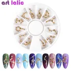 12 созвездий сплав Циркон колеса 3D Стразы Камень Кристалл Стразы художественное оформление ногтей наклейки для ногтей Маникюрные аксессуары