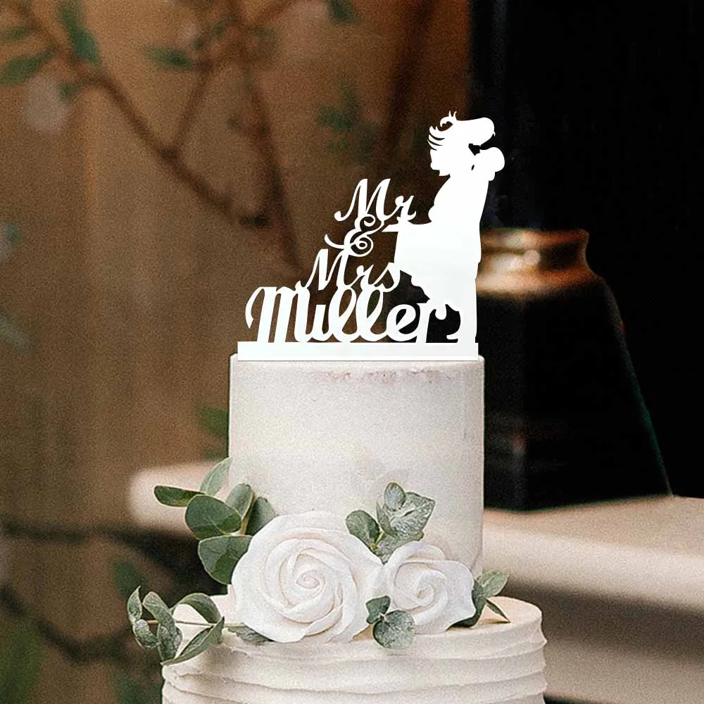 

Пользовательский Топпер для торта Mr & Mrs с именем, персонализированный декор для торта жениха и невесты для свадьбы и помолвки, акриловые при...