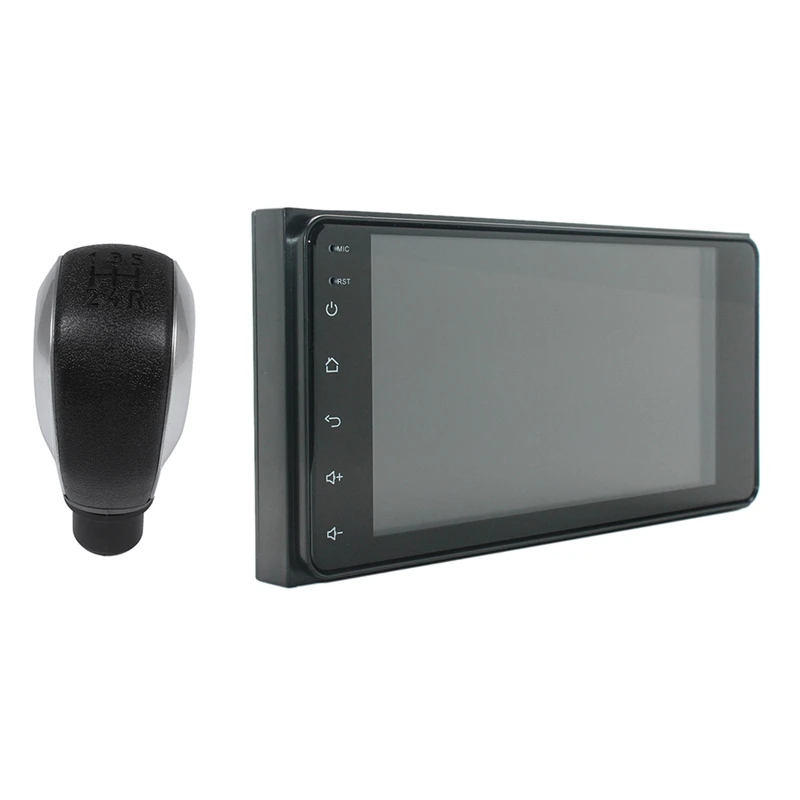 

1 Pcs Automotive Mt 5-Speed Shift Button Knob & 1 Pcs Android 8.1 2Din Car Radio Stereo 7 in ch Gps Navigation