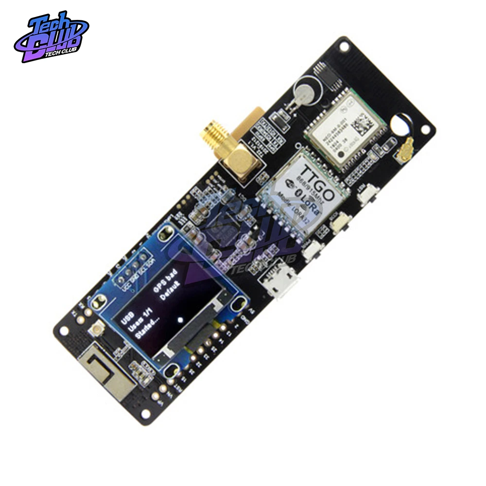 T Beamv ESP32 чип Bluetooth WiFi Беспроводной модуль LoRa GPS NEO 6M SMA с OLED Экран макетная плата