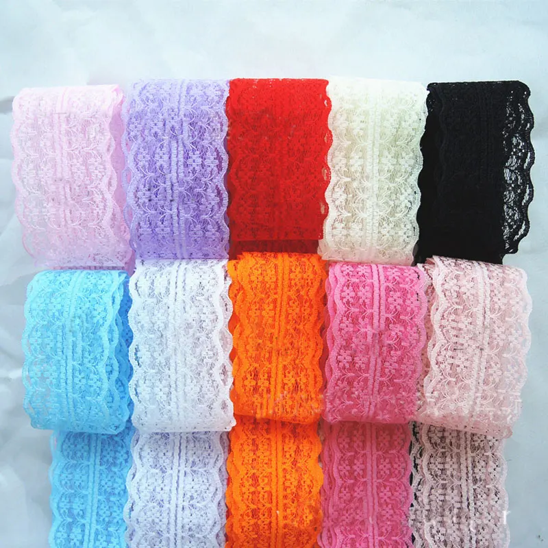 10 м/рулон 4 5 см Цвет кружевной лентой для волос Ткань аксессуары ручной DIY