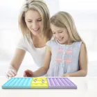 Большая антистрессовая Радужная шахматная доска для вечевечерние, игрушка для снятия стресса, сенсорная игрушка для снятия стресса, для детей и взрослых, вибропузырьки, с простым затемнением