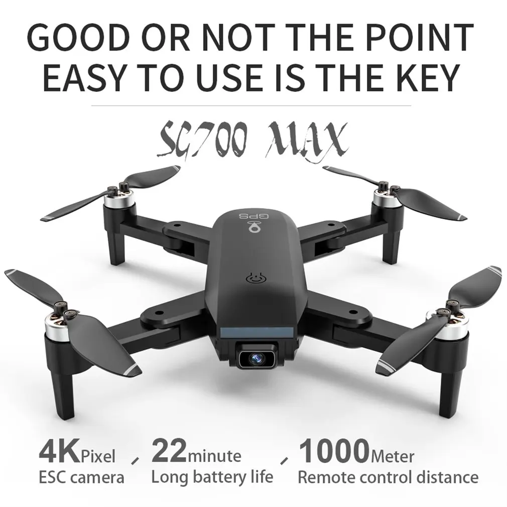 

Professional SG700 GPS Drone EIS Double Camera 5G WIFI FPV Dron Brushless Motor Fly 28Mins RC Foldable Quadcopter