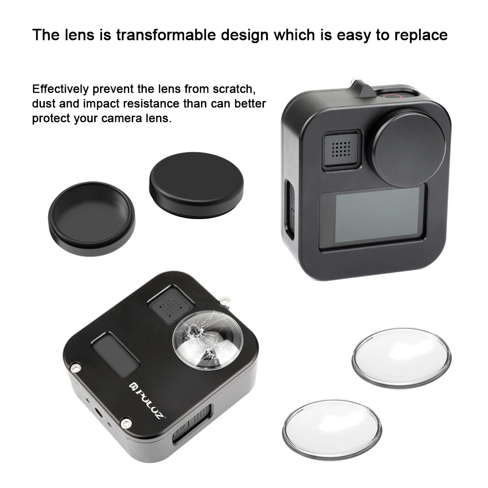 Продажа Защитный чехол GoproMax из алюминиевого сплава с ЧПУ для экшн-камеры Go Pro Max