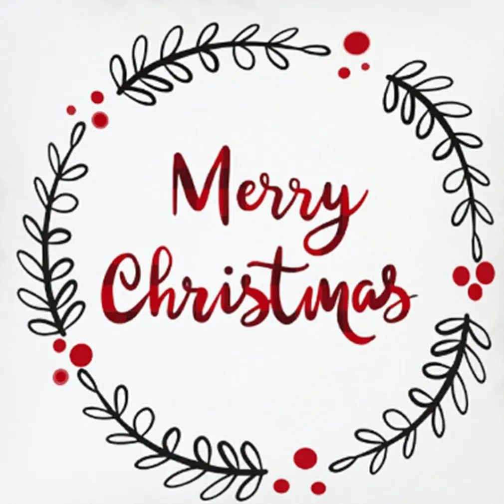 

Christmas Pillow Case Beautiful Pattern Christmas Cushion Sofa Pillow Case Bedroom Decoration Cushion Pillow Case