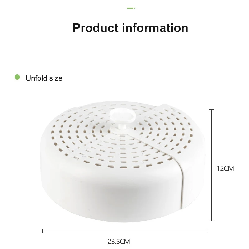 

1 Pcs Household Foldable Food Cover Anti-mosquito Plastic Breathable Dining Table Lids Anti-fly Dustproof Vegetable Cover