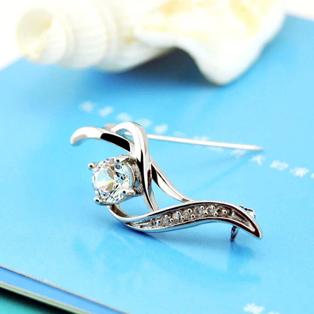 Женская серебряная брошь из серебра 925 пробы аксессуар для одежды | Украшения и