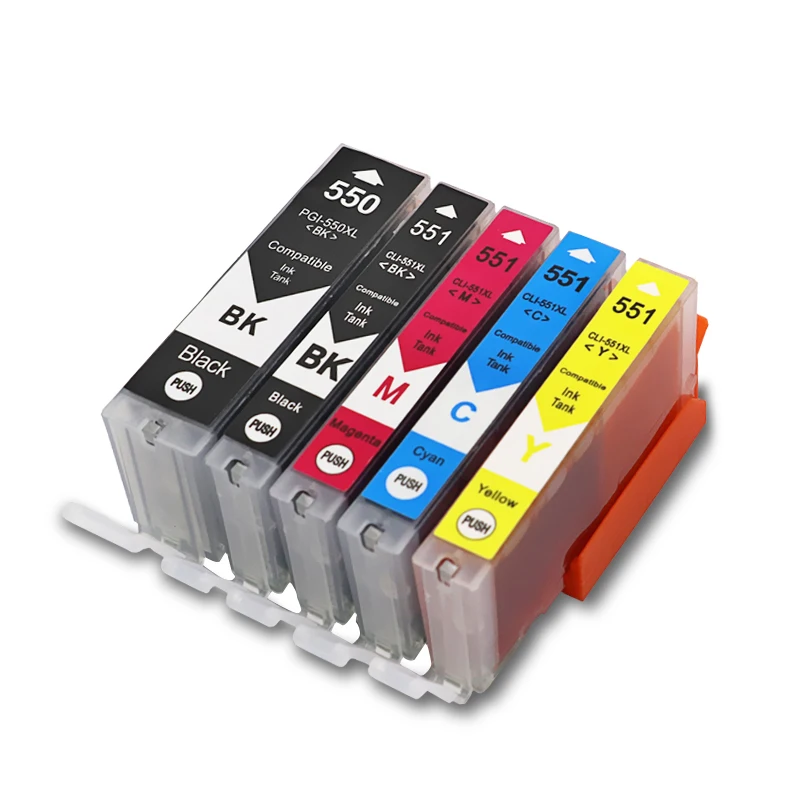 PGI550 чернильный картридж pgi550 PGI-550 CLI-551 для Canon PIXMA MG5450 MG5550 MG6350 цветной струйный