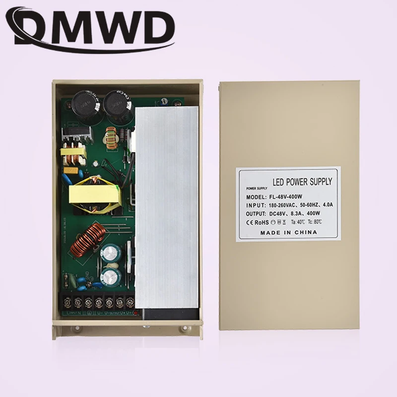 

12/10/8 Heads Ultrasonic Mist Maker Sprayer Fogger Air Humidifier Atomizer Apecial Transformer AC220V to DC48V Power Supply 350W