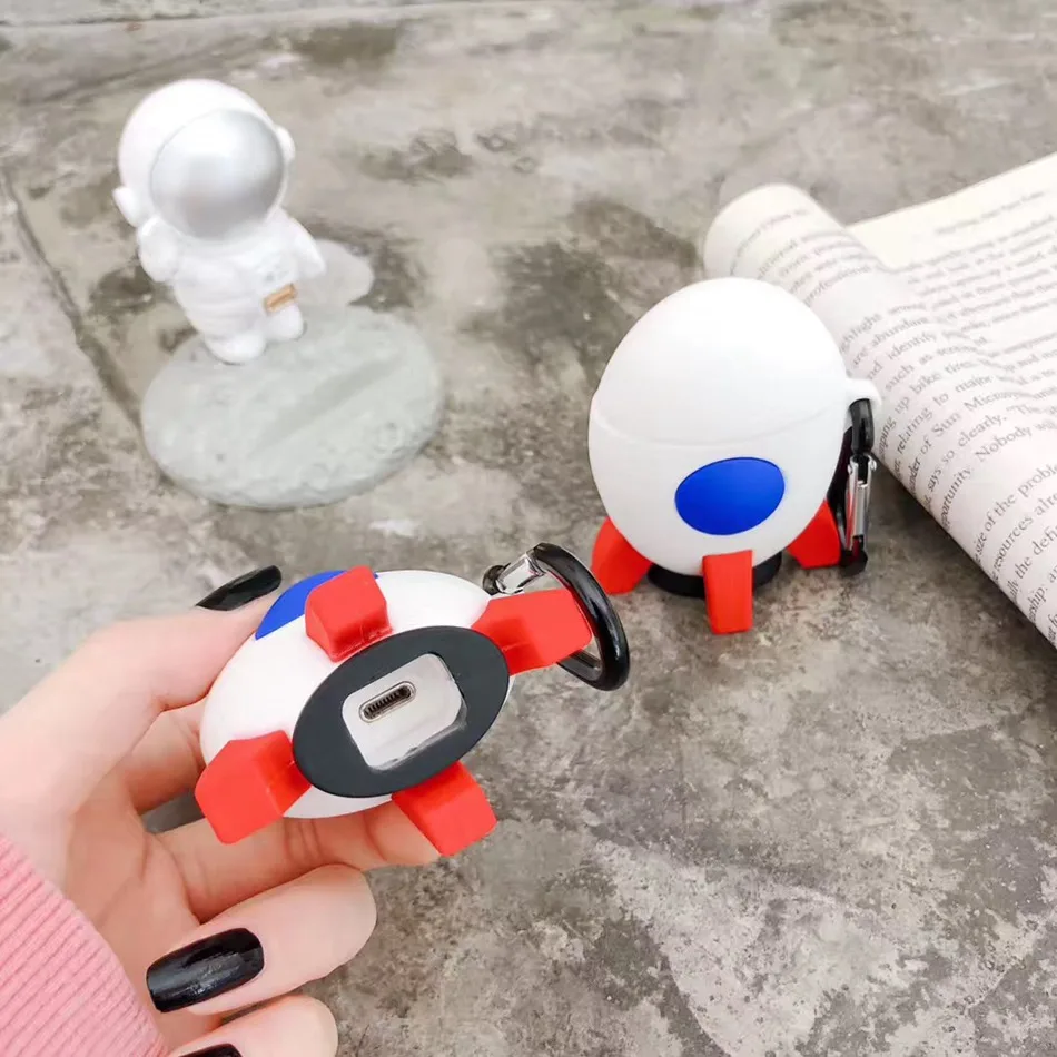 3D чехол для наушников s для AirPods, силиконовый чехол с милой собачкой из мультфильма, чехол для Apple Air pods 2, забавный чехол для наушников, кольцевой ремешок