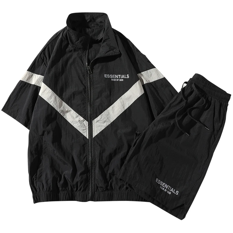 Мужской летний спортивный костюм корейская мода 2020 свободные мужские шорты