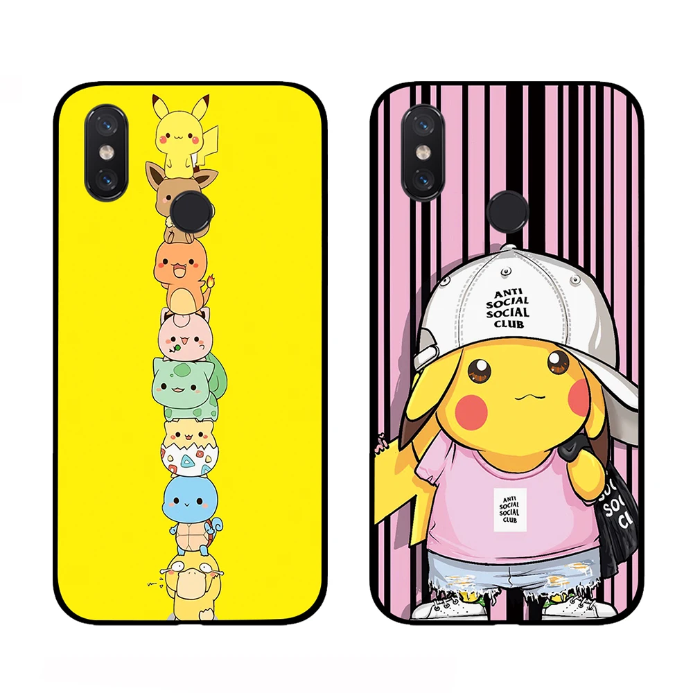 Милый Pikachuey аниме Роскошные Чехлы для телефона Xiaomi Redmi водоотталкивающая Камера