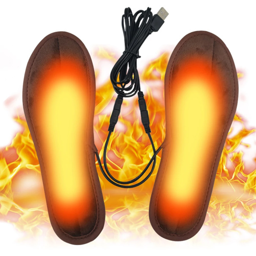 

Подогреваемые стельки для обуви EiD USB, электрическая грелка для ног, подогреватель для ног, коврик, зимние уличные спортивные Подогреваемые ...