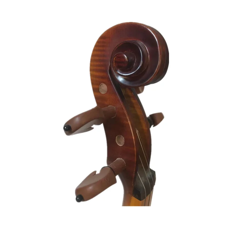 Электрическая скрипка + акустическая #4/4 из массива дерева коричневого цвета |