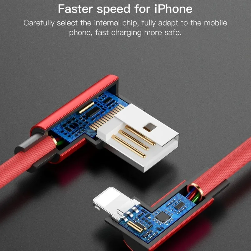 1M/2M/3M Degree Nylon USB Cable for IPhone Fast Charging Samsung S8 Charger L Type C Data Huawei | Мобильные телефоны и