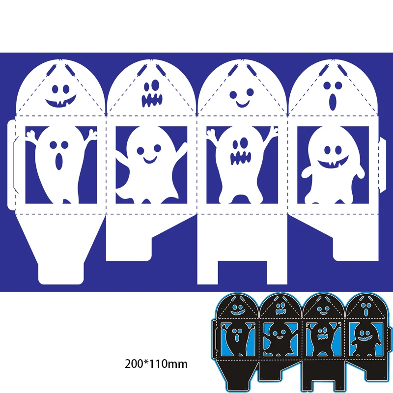 

Вырезанные металлические штампы, полые призпризрак, новые трафареты, сделай сам, искусственное ремесло, декоративное ремесло 200*110 мм