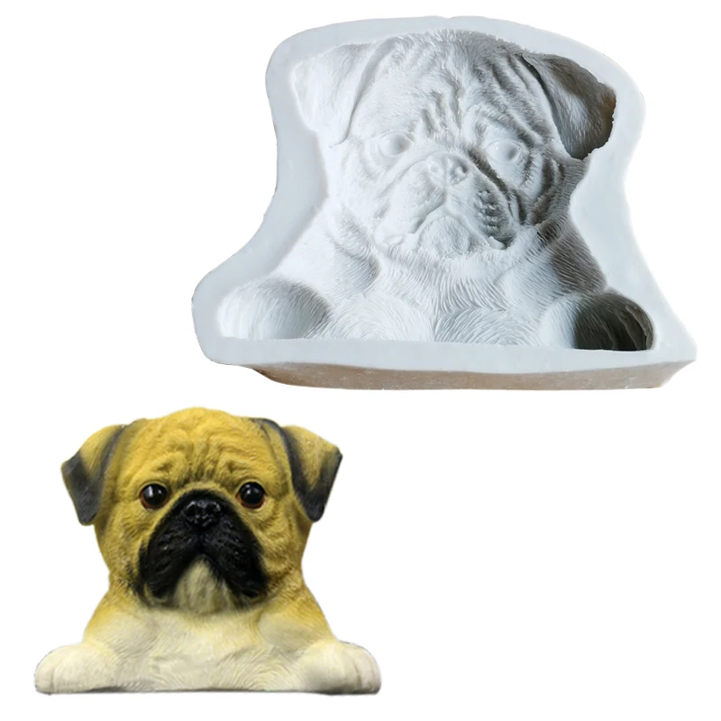 Большая Baco в форме собаки силиконовая форма для мыла инструменты украшения торта