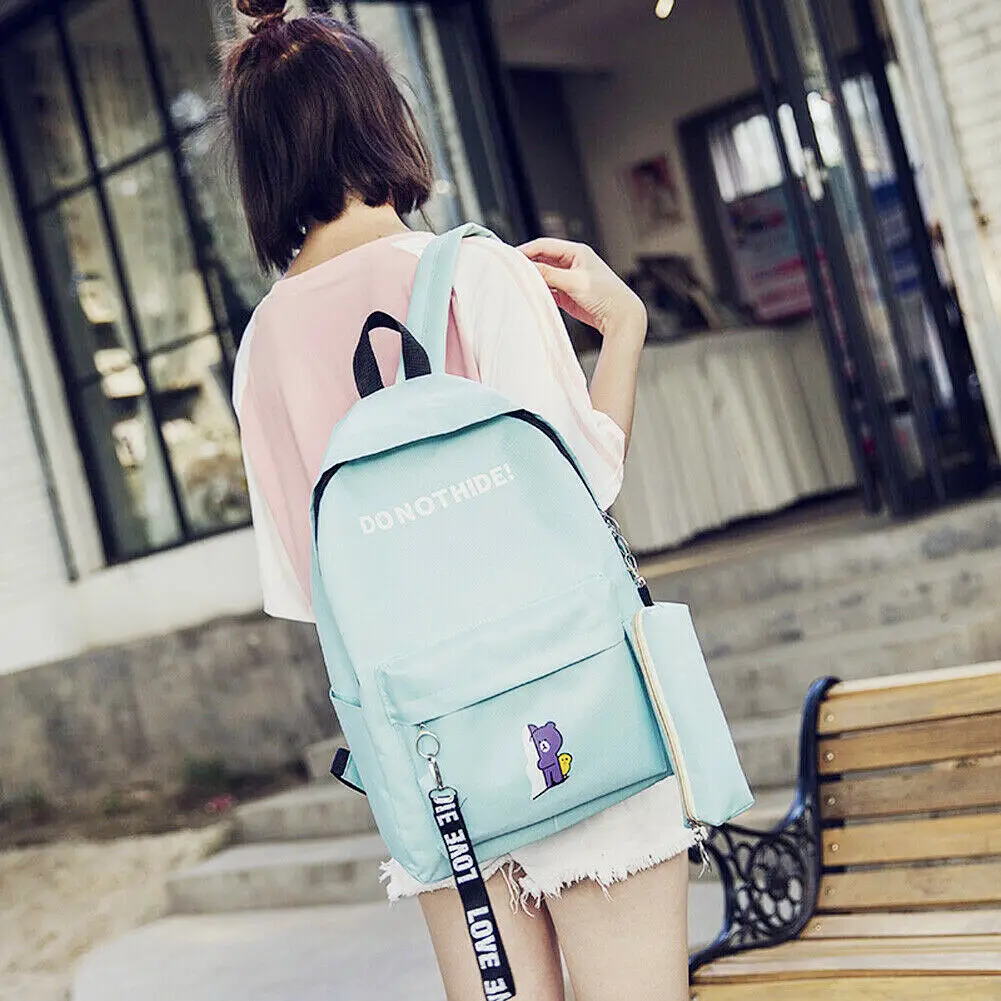 Комплект из 3 предметов женский милый рюкзак школьные сумки сумка на плечо