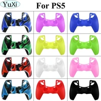 yuxi silicone gamepad protective cover joystick case for sony for ps5 game controller skin guard game accessories