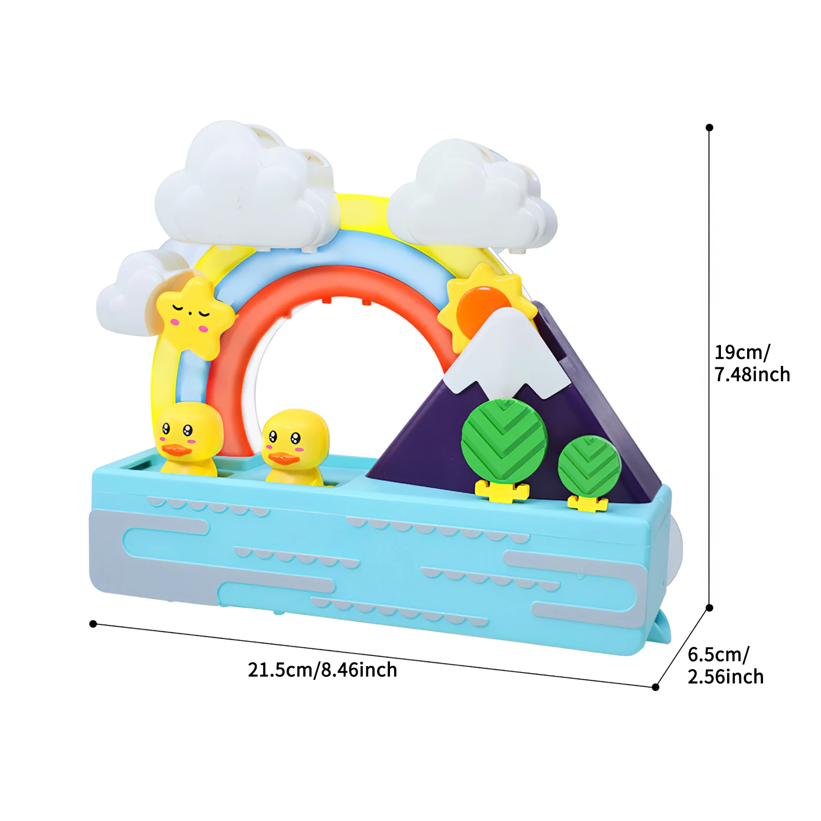 

Baby Bath Toys Electric Light Up Rainbow Duck Shower With Lighting Music Educational Colorful Plastic Bath Toys For Kids Gift