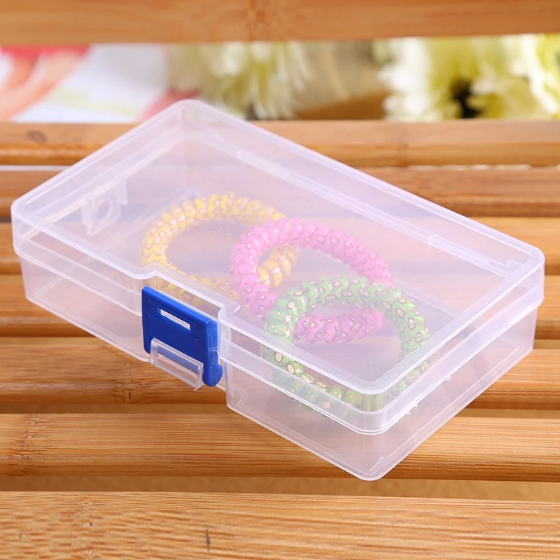 

Rectangle Clear PP Jewelry Storage Boxes Beads Crafts Case Small Containers