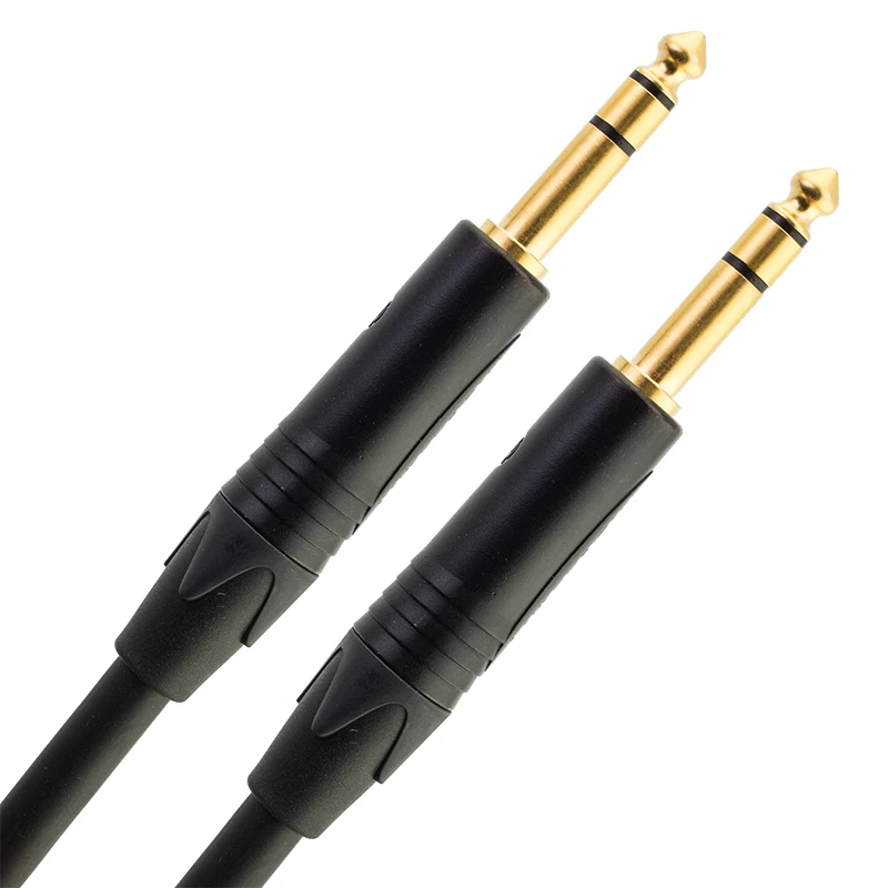 

Hifi balanced cable 6.5mm to 6.35mm TRS MALE to TRS male Use CANARE l-4e6s GOLD PIN NEUTRIK mixer sound card cable