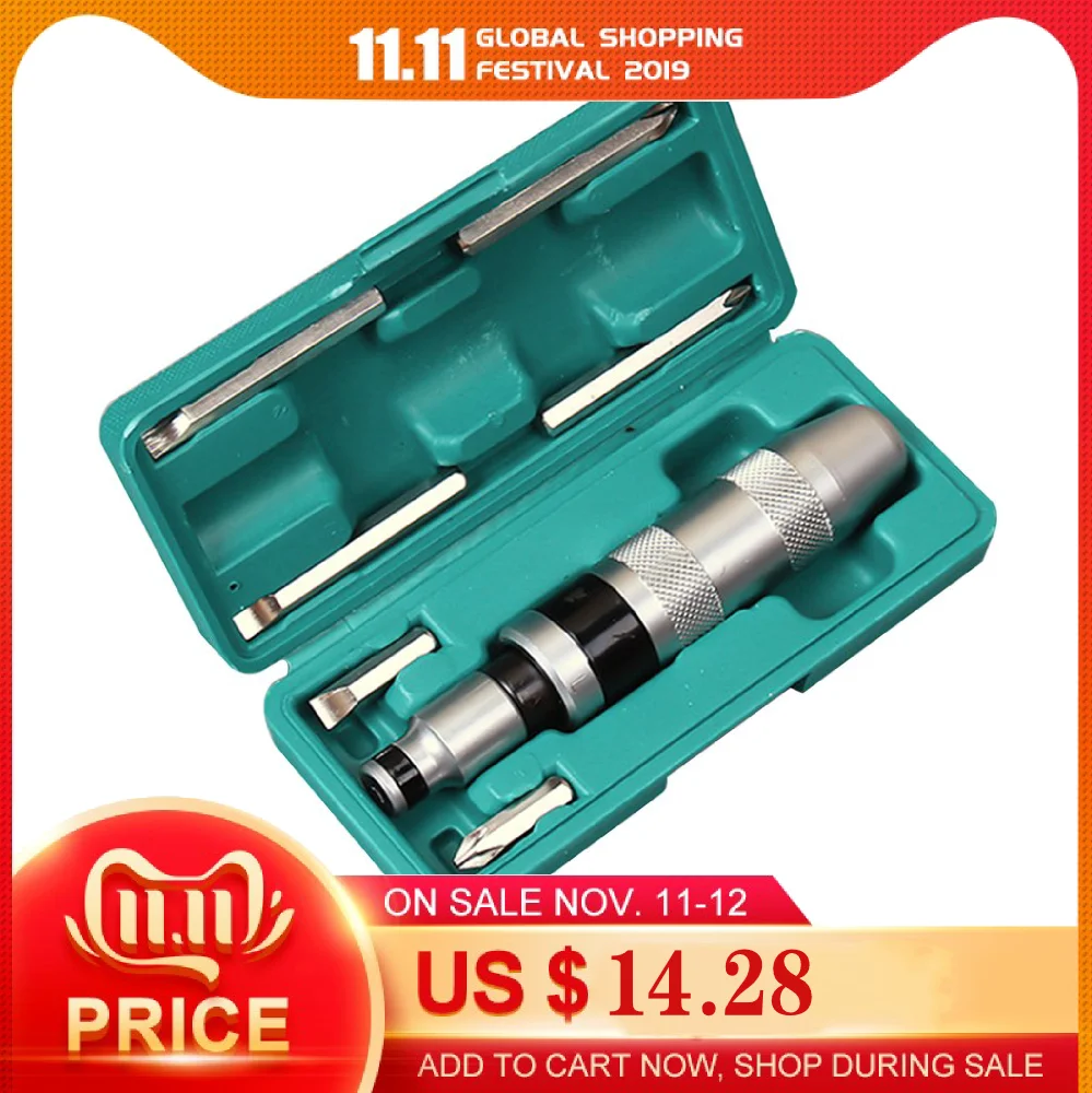 7 шт. Профессиональный портативный ударный шуруповерт набор ручных инструментов