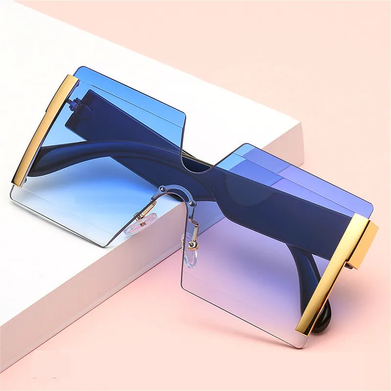 Солнцезащитные очки женские квадратные без оправы с плоским верхом | Автомобили