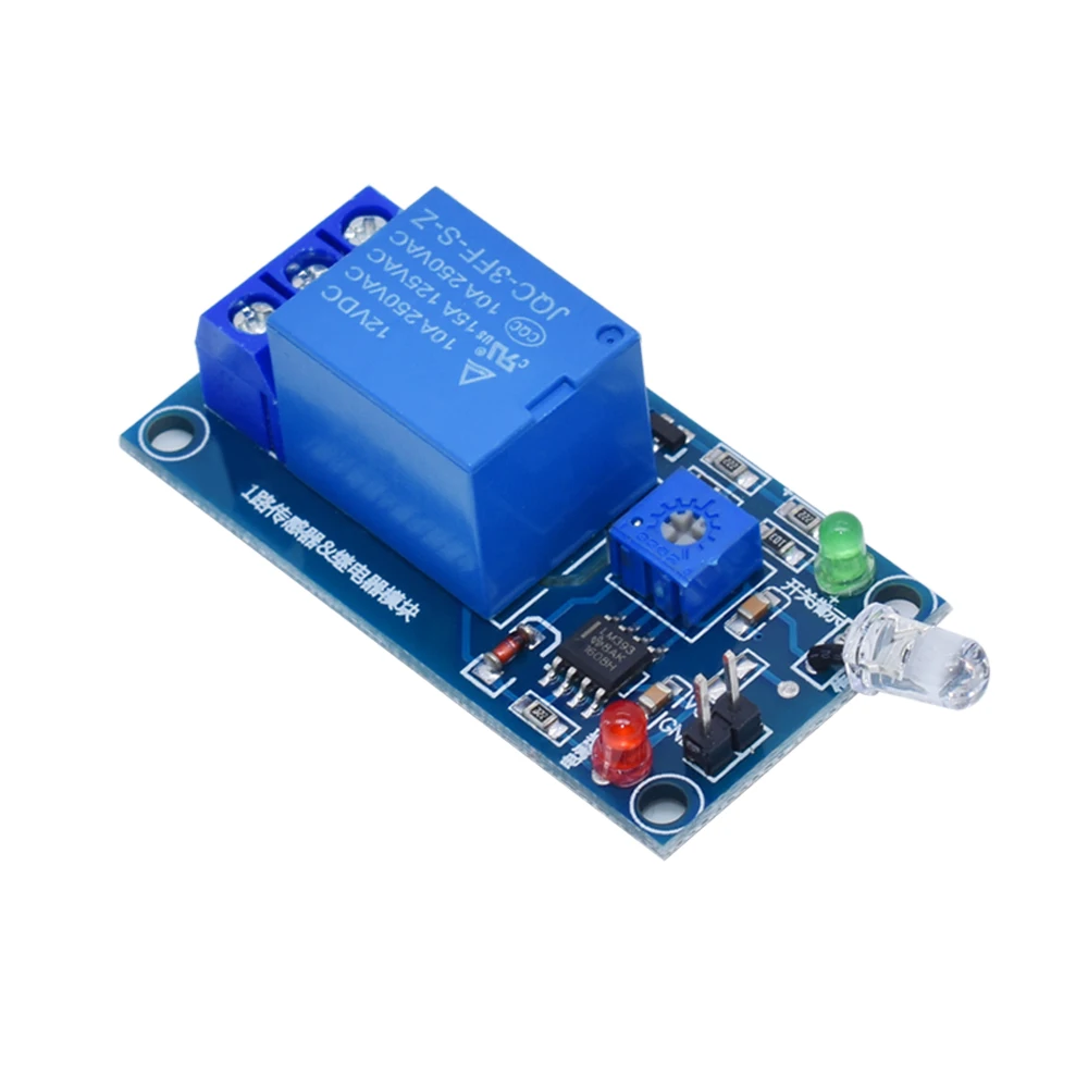 LIZAO Фоточувствительный модуль диода 5 в 12 В релейный оптическом переключателе датчик обнаружения света