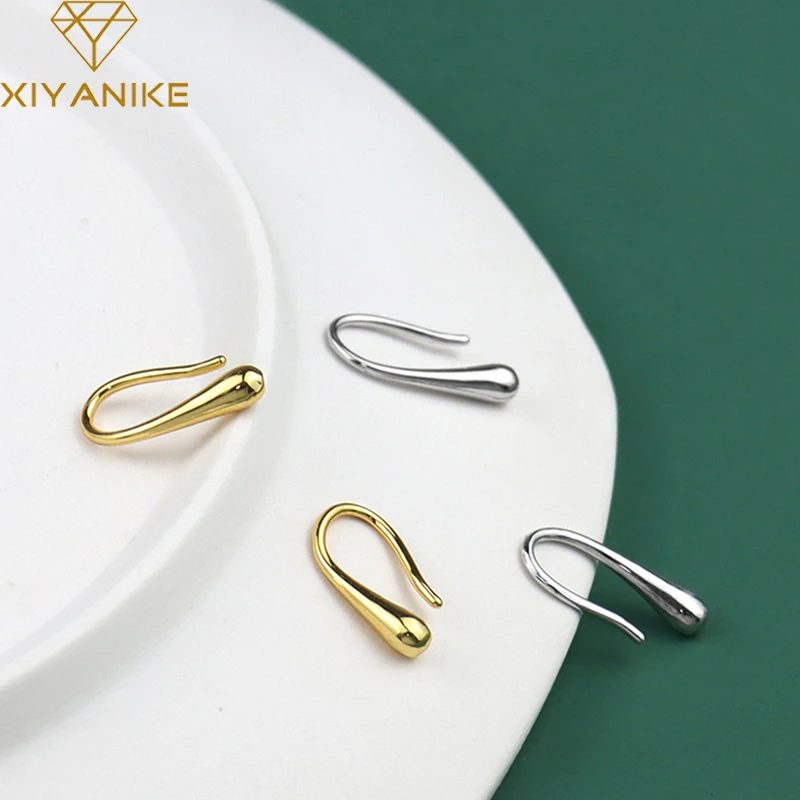 

GoldriaE 925 Sterling Silver New Geometric Water Drop Earrings Female Simple Lovely Temperament Fashion Jewelry Handmade Gift