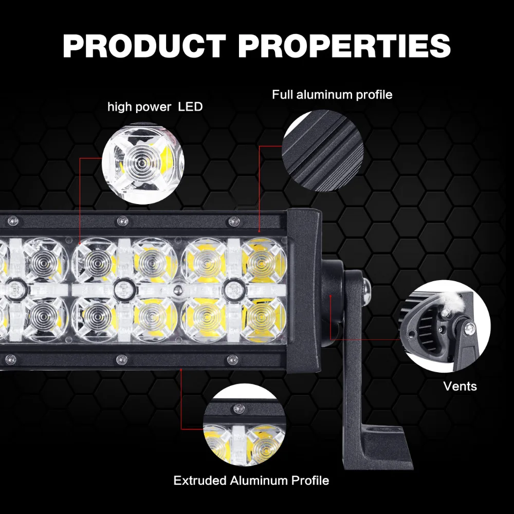 7D 22 &quot200 Вт 32&quot 300W 42 &quot400 52&quot 500 изогнутый СВЕТОДИОДНЫЙ светильник для