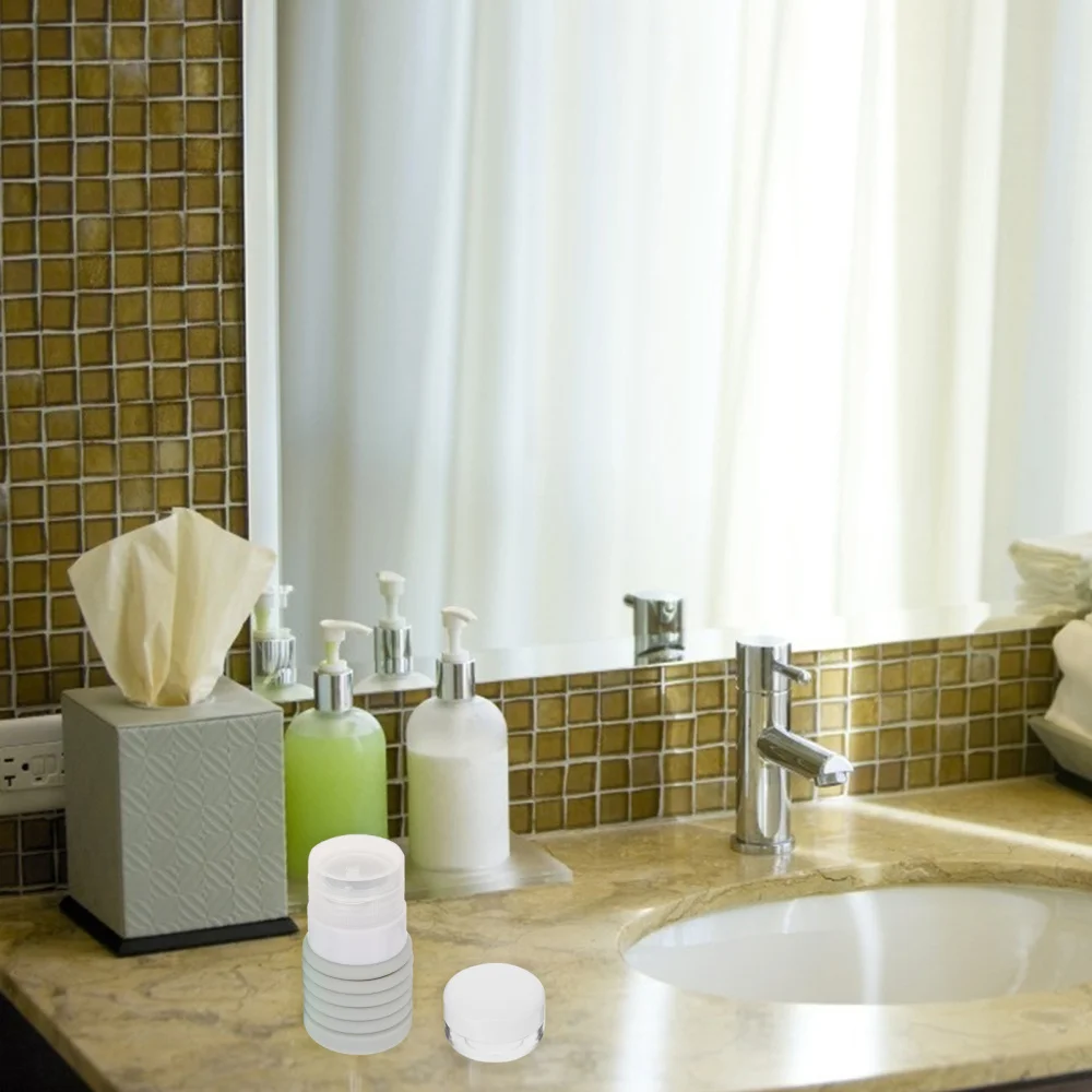 

5pcs Silicone Folding Travel Cosmetics Bottle Portable Travel Lotion Bottle