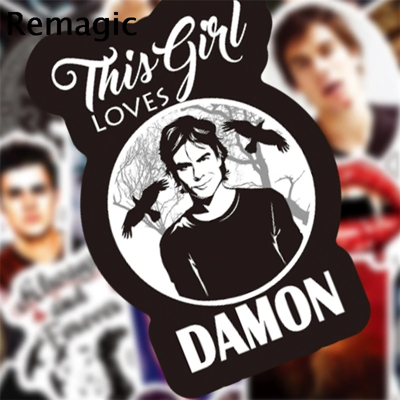 50pcs The Vampire Diaries TV show DIY Stickers pack anime vintage paster cosplay scrapbooking phone laptop decoration accessory | Дом и сад