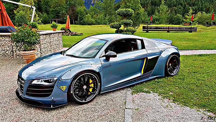 Z-ART комплект расширителей колесных арок ДЛЯ Audi R8 2008- широкий Тюнинг Комплект для Audi R8 широкие аэродинамические наборы для тела Audi R8