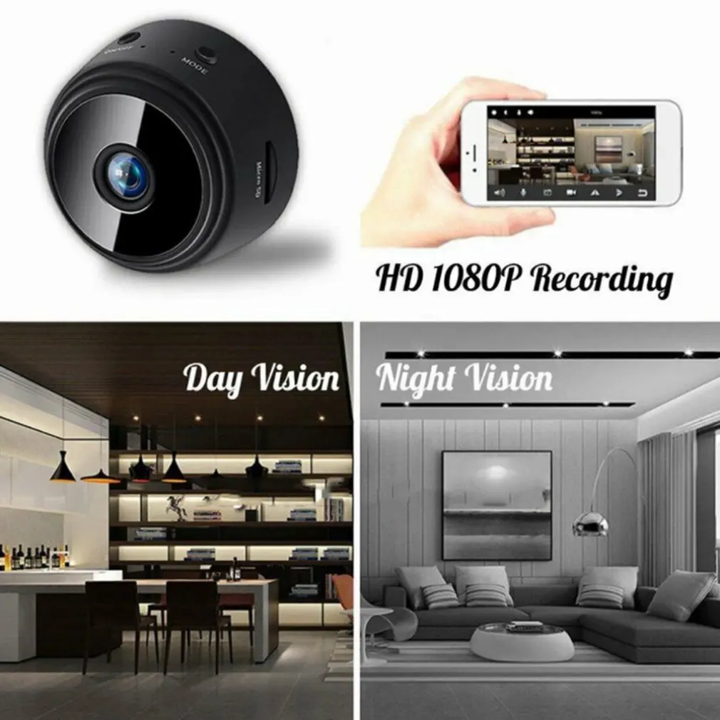A9 беспроводная домашняя камера наблюдения Wifi умная HD 1080P маленькая