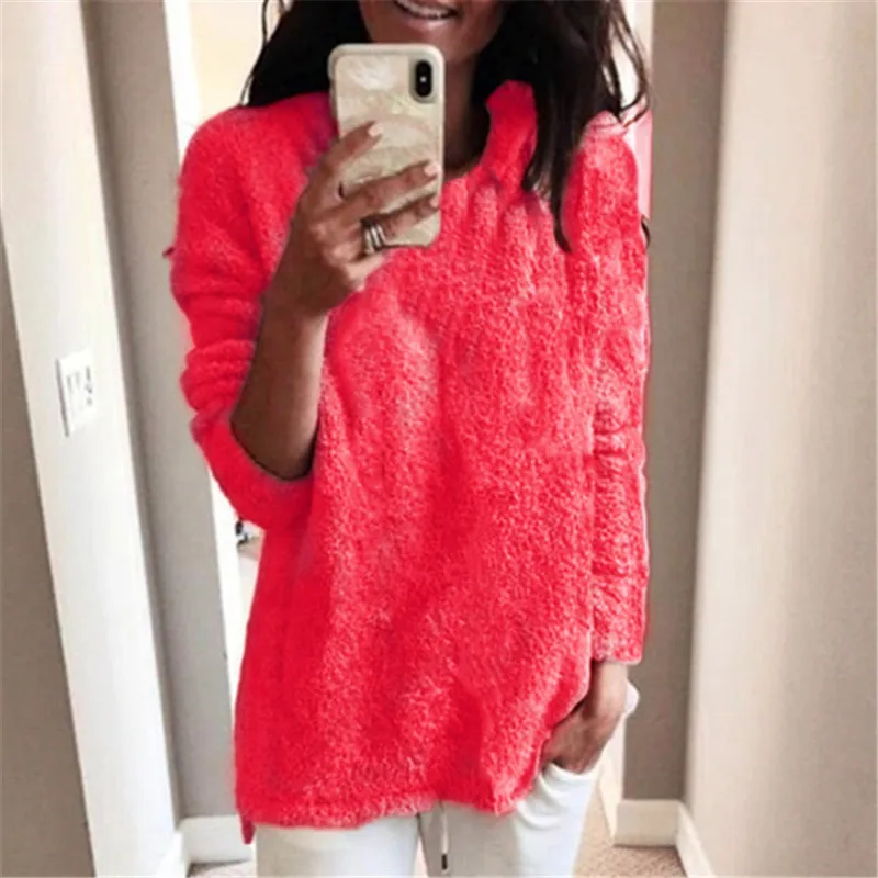 Gray Spring Autumn V-neck knitted Winter Sweater women sweaters and pullovers pull femme hiver | Женская одежда