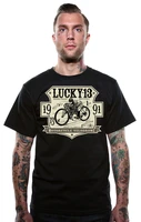 hot sale brand new fashion summer men top tee 100 cotton humor crew neck tee shirts lucky motorcycle velodrome racer t shirt
