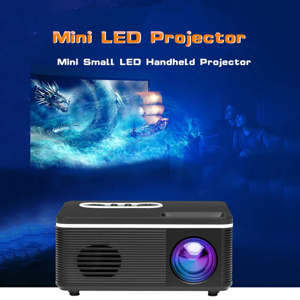 

Multifunctional Projector 1080P 400-600 Lumens Cinema Projector Portable Home Multimedia TV TFT LCE HD Projection
