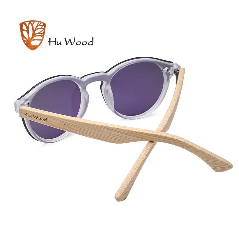 HU WOOD мужские зеркальные линзы деревянные солнцезащитные очки разноцветные
