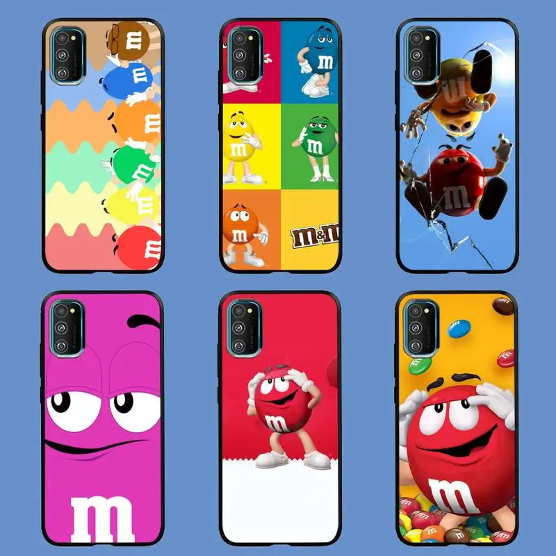 

Chocolate M&Ms Food Phone Case For Samsung S6 S7 Edge S8 S9 S10 E lite2019 S20 Plus Cover Fundas Coque