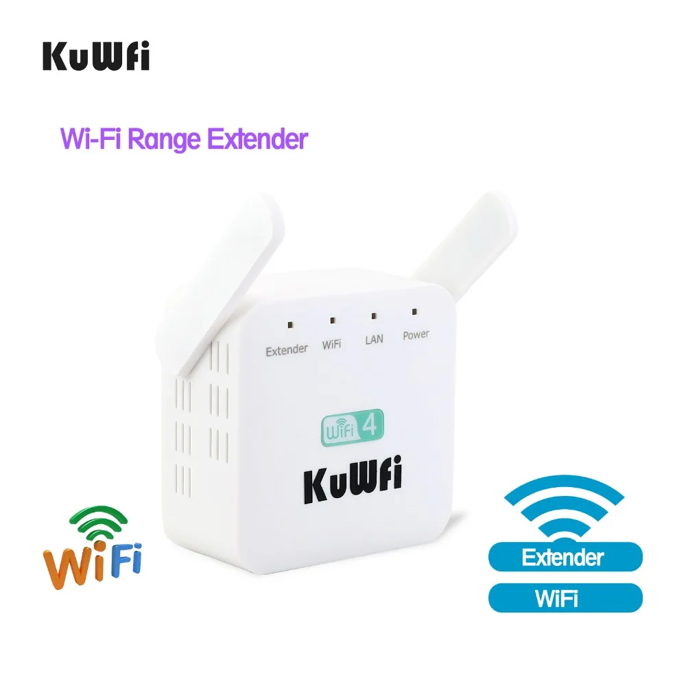 KuWFi 300 Мбит/с беспроводной Wi-Fi ретранслятор 2,4 ГГц AP маршрутизатор 802.11N Wi-Fi усилитель сигнала расширитель диапазона Усилитель с США ЕС вилка
