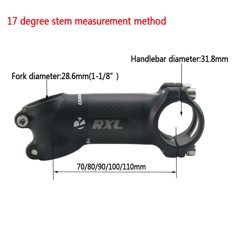 RXL SL 1 1/8 &quotАлюминиевый сплав посылка из углерода велосипед Stem 31 8*50/60/70/80/90/100/110/120 Mtb