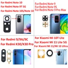 Оригинальная стеклянная крышка для объектива камеры с клеем, 2 шт., для Xiaomi Mi 10T10 Ultra 11Lite 5G Redmi 9C 9A K30 Note 9S 10S Pro Max 9T