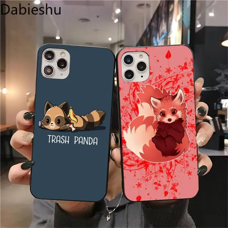 Чехол для телефона с милыми животными красная панда DIY чехол iPhone 11 pro XS MAX 8 7 6 6S Plus X