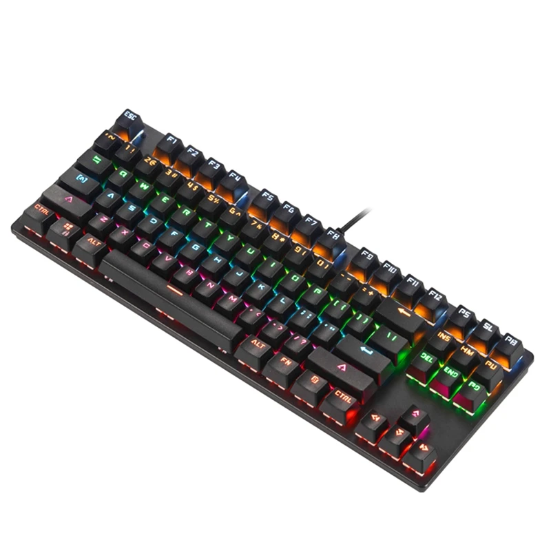 

Mechanical Keyboard 87 Keys Blue Switch Keyboard Game Mechanical Keyboard 26 Keys Without Punch