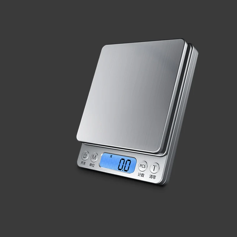 

Kitchen Scale Stainless Steel Weighing Scale Food Balance Measuring Electronic Scales High-Precision Scale 0.01G Baking